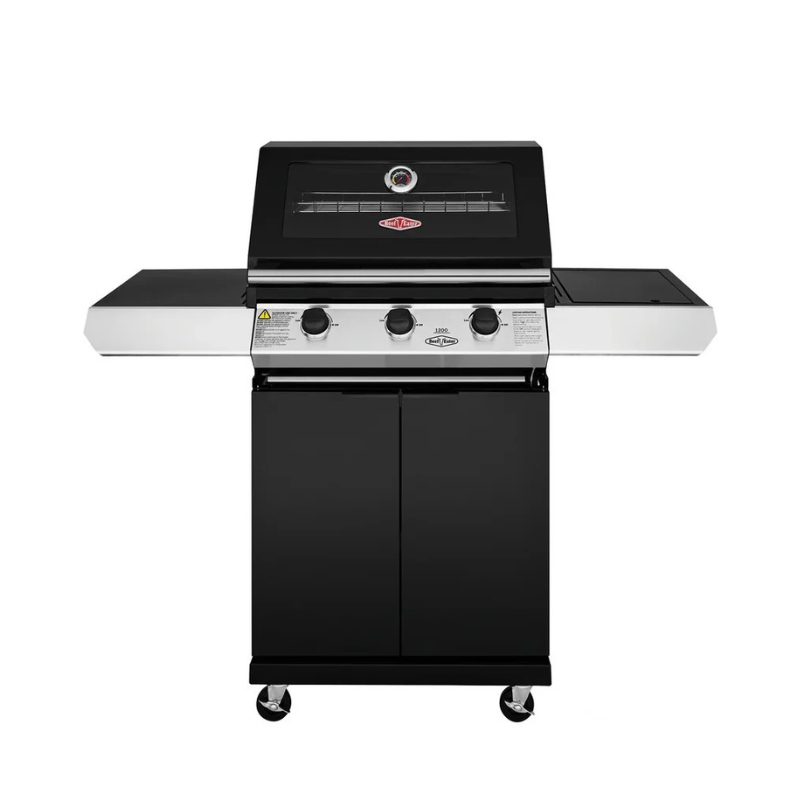 BeefEater 1200E Series - 3 Burner BBQ & Side Burner Trolley
