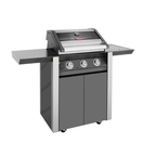 BeefEater 1600E Series - 3 Burner BBQ & Side Burner Trolley