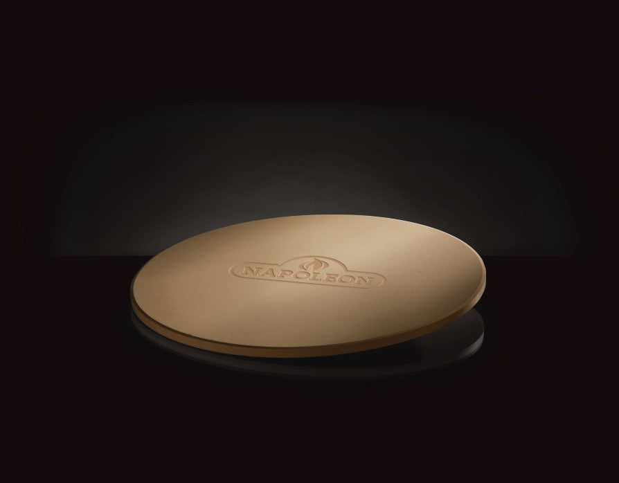 Napoleon Premium Pizza Stone | Porous Natural Stone | Grill & Oven Pizza Stone | Even Heat Distribution | Crispy Pizza & Baking UK | Ember BBQ Co