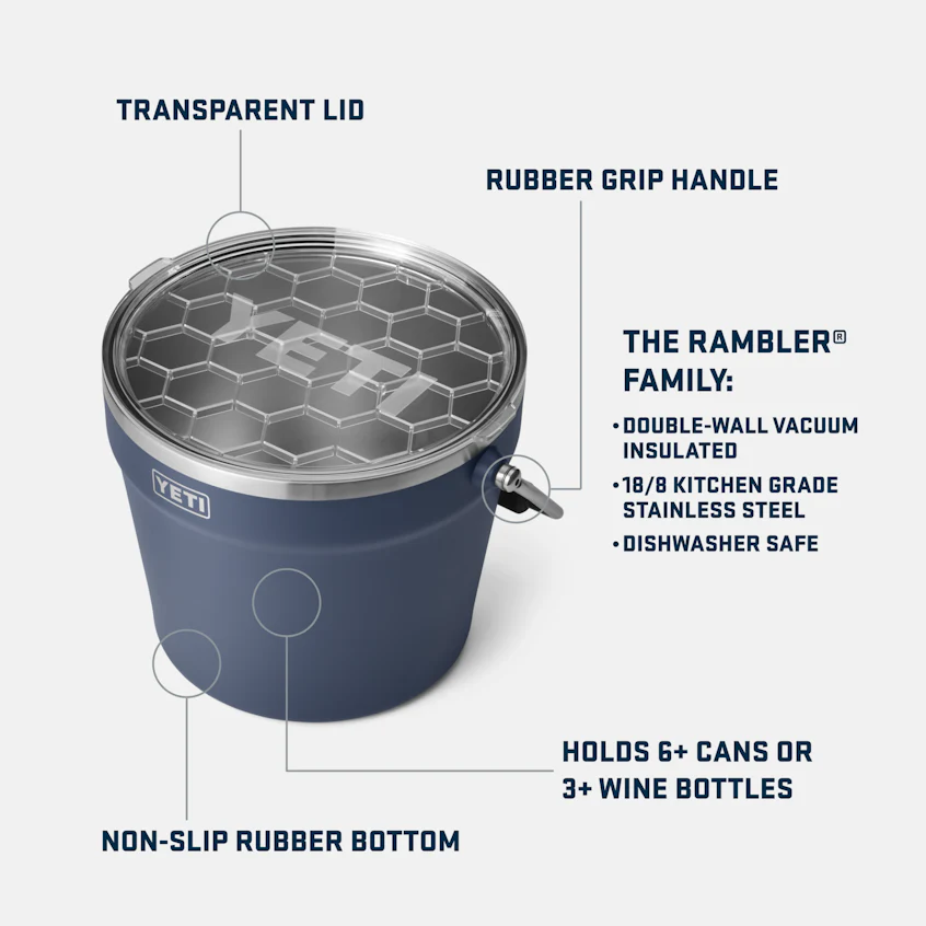 Yeti RAMBLER® 7.6 L BEVERAGE BUCKET WITH LID